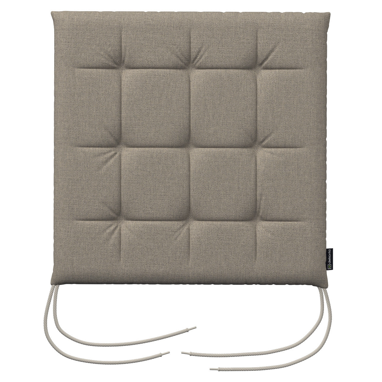stuhlkissen jonas mit bindeschnur, 40 x 40 x 3,5 cm, living basic (162-47)