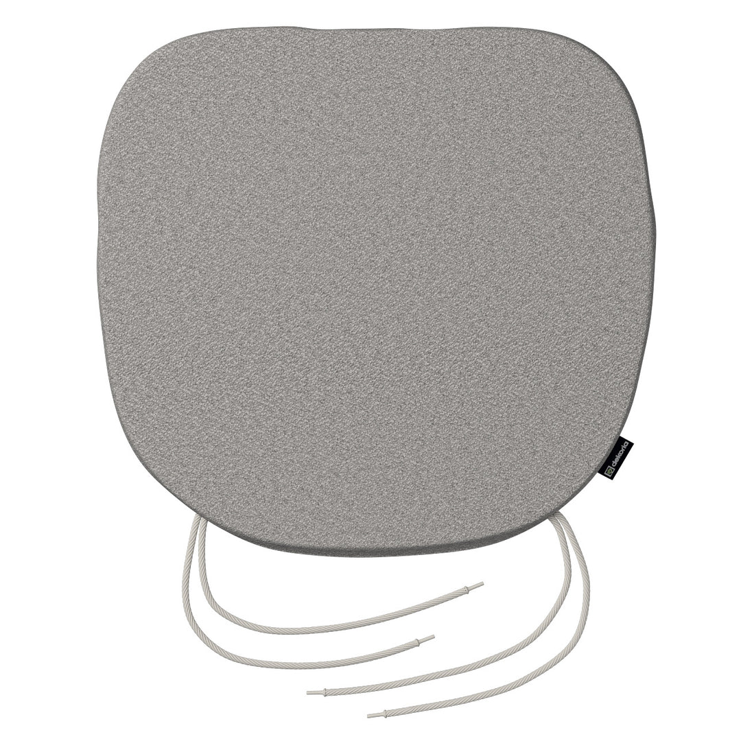stuhlkissen marcus mit bindeschnur, hellgrau, 40 x 37 x 2,5 cm, living loop (162-57)