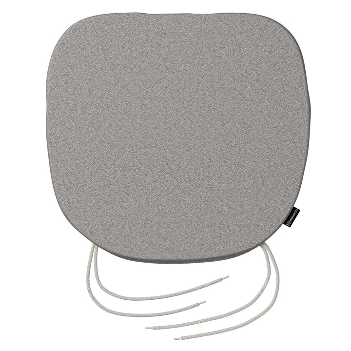 stuhlkissen marcus mit bindeschnur, hellgrau, 40 x 37 x 2,5 cm, living loop (162-57)