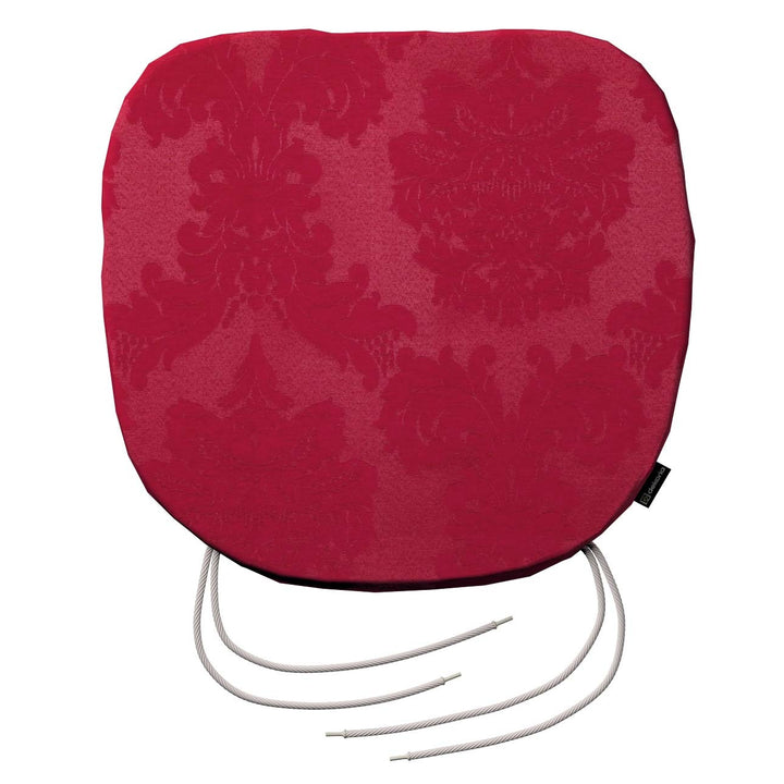 stuhlkissen marcus mit bindeschnur, rot , 40 x 37 x 2,5 cm, damasco (613-13)