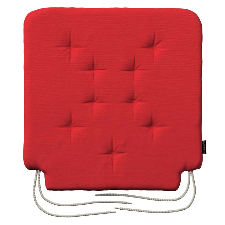 stuhlkissen christoph mit bindeschnur, rot, 42 x 41 x 3,5 cm, loneta (133-43)