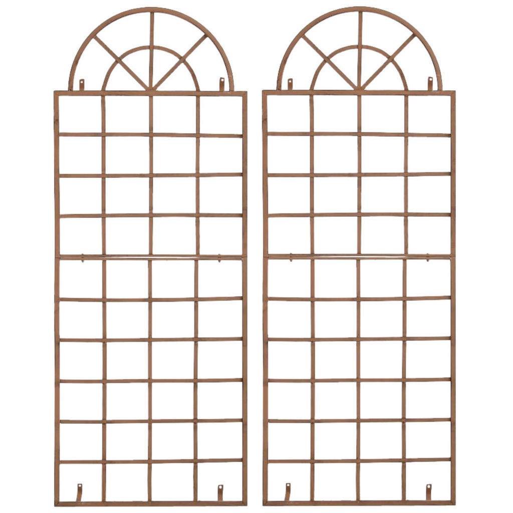 CLP Rankgitter, Braun, Metall, 70x180x1 cm, Gartenzubeh