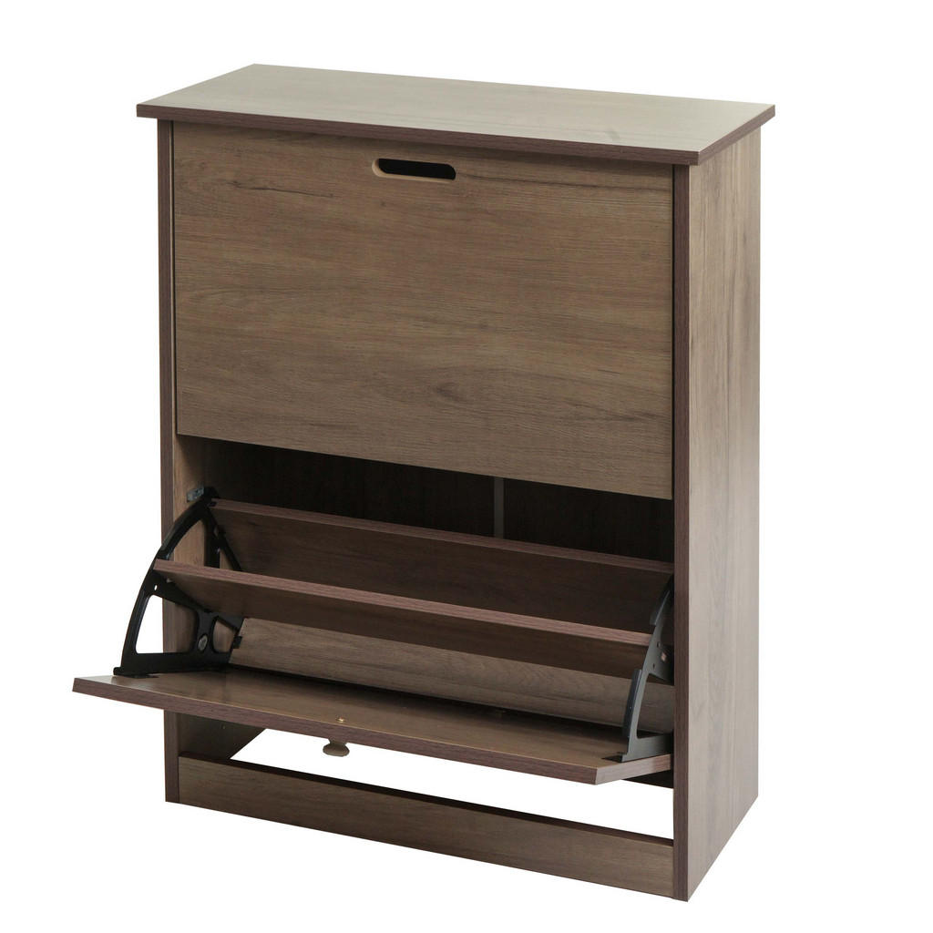 MCW Schuhkipper, Grau, Braun, Holzwerkstoff, 60x81x25 c