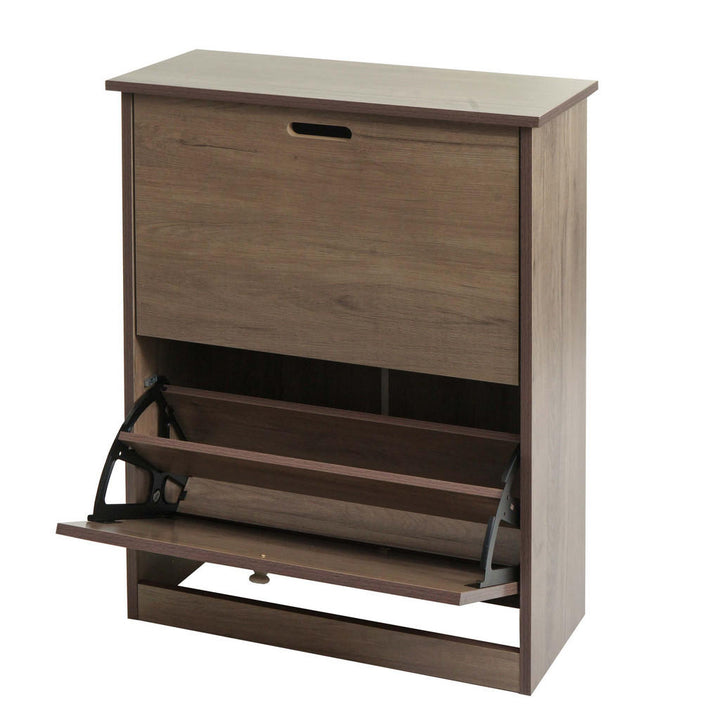 MCW Schuhkipper, Grau, Braun, Holzwerkstoff, 60x81x25 c