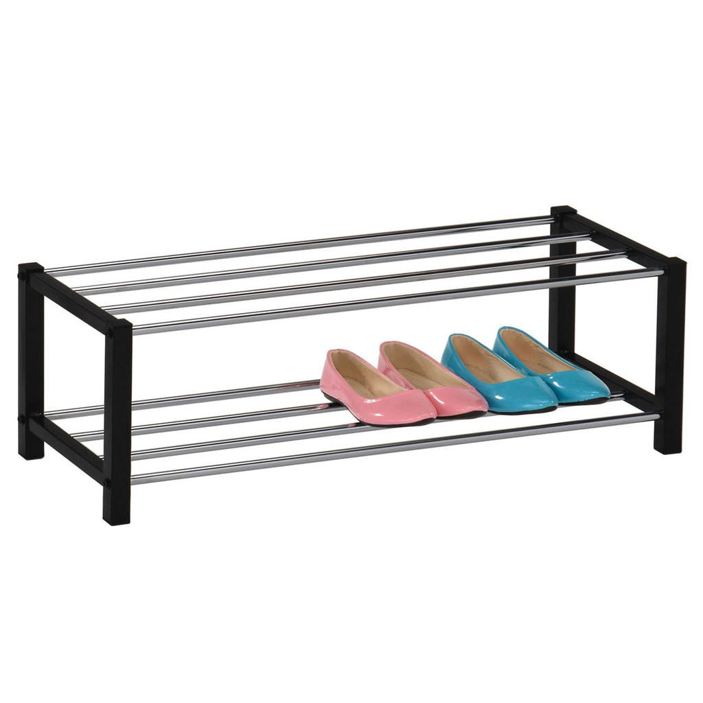 Idimex Schuhregal, Schwarz, Metall, Mode, 80x27x29 cm,