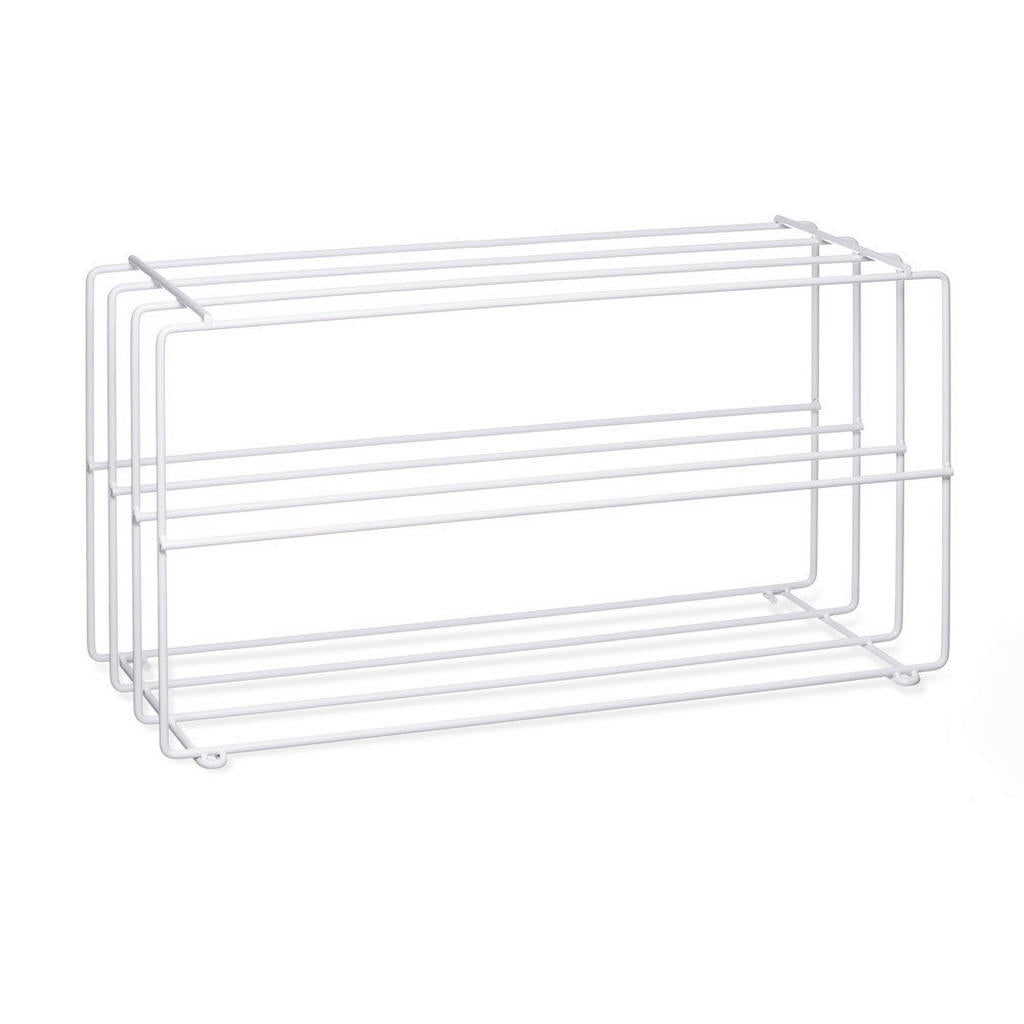 Mid.you Schuhregal, Weiß, Metall, 73x40x28.5 cm, erweit