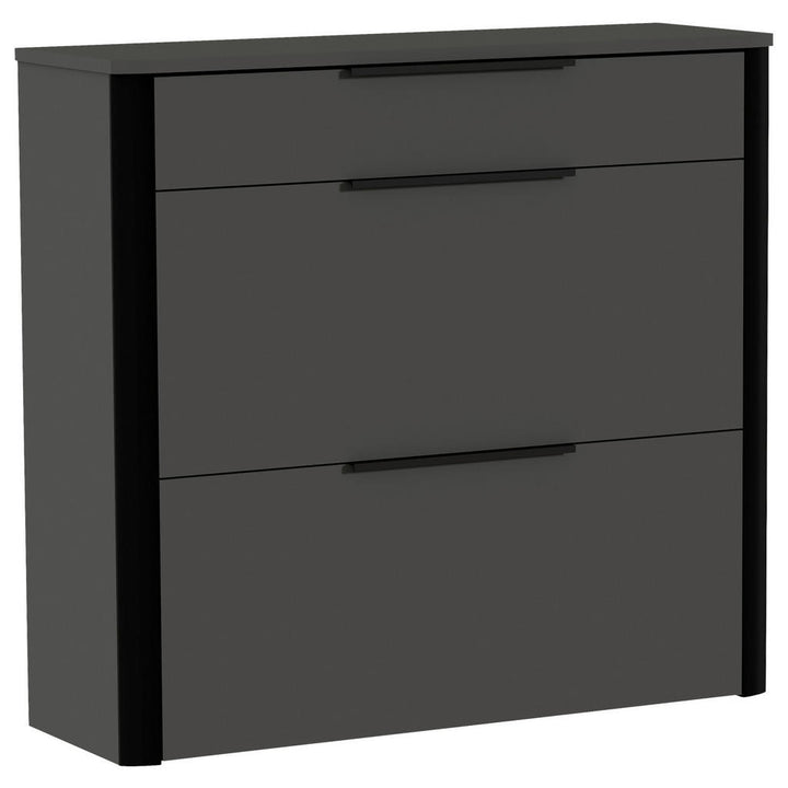 Dieter Knoll Schuhschrank, Anthrazit, Holzwerkstoff, 2