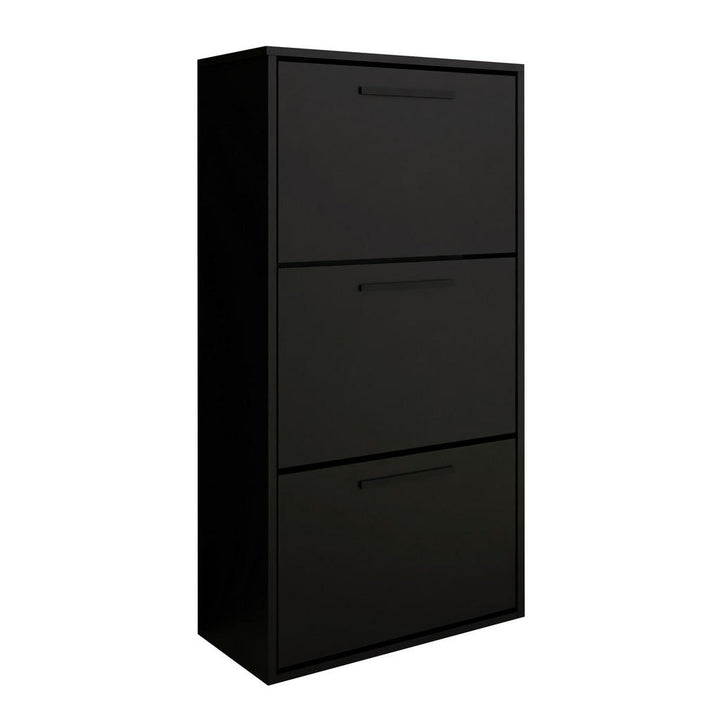 Kier Furniture Schuhschrank, Schwarz, Holzwerkstoff, 59