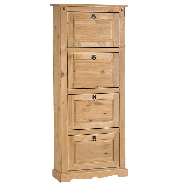 Idimex Schuhschrank, Kiefer, Kiefer, Holz, Kiefer, Vint