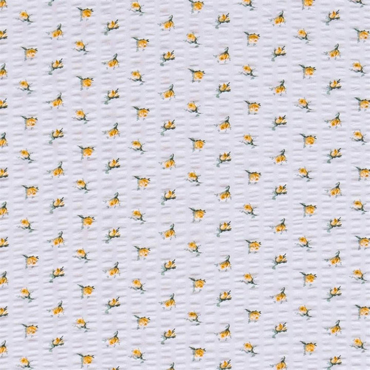 Carpe Sonno Seersucker-Bettwäsche, Weiß, Textil, Floral