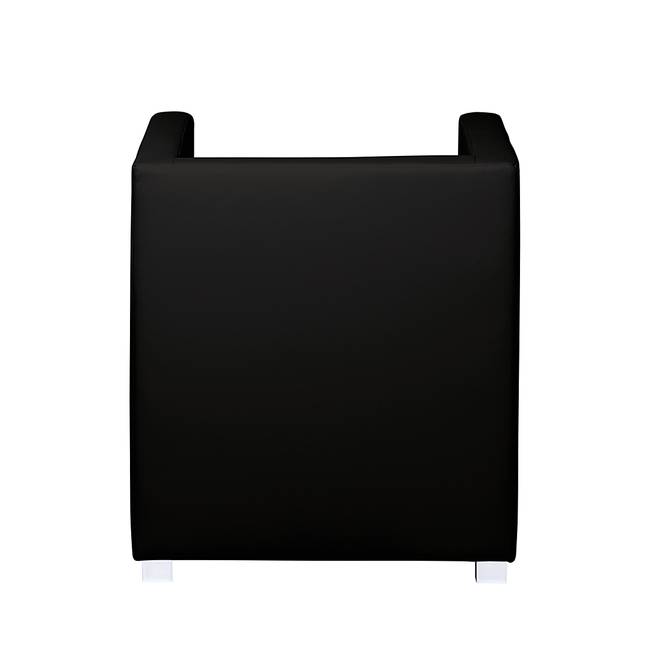 Cocktailsessel Schwarz Kunstleder Koda 63 x 71 x 64cm