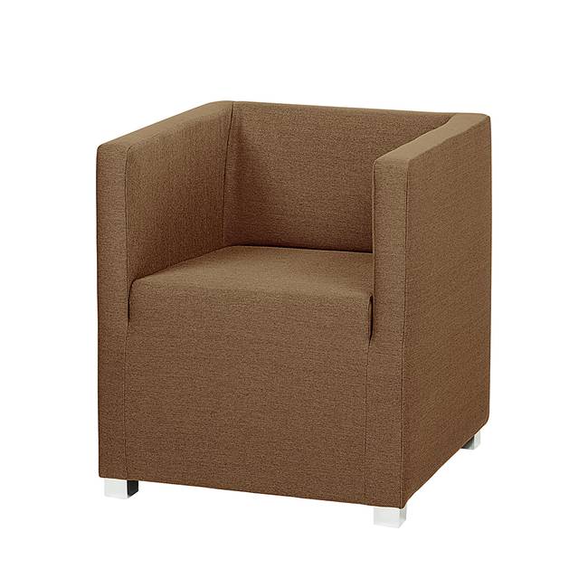 Cocktailsessel Braun Webstoff Baca 63 x 71 x 64cm