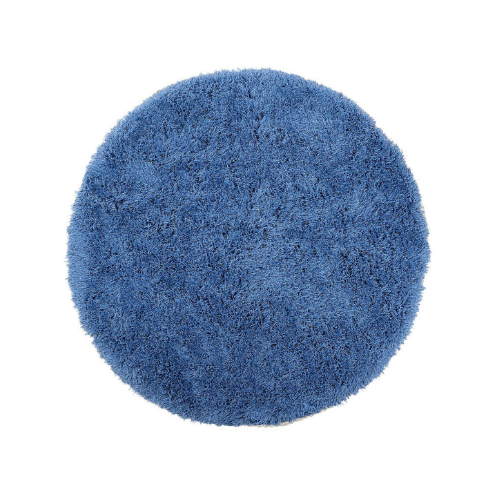 Beliani Shaggy-Teppich, Blau, Kunststoff, Rund, 140x140