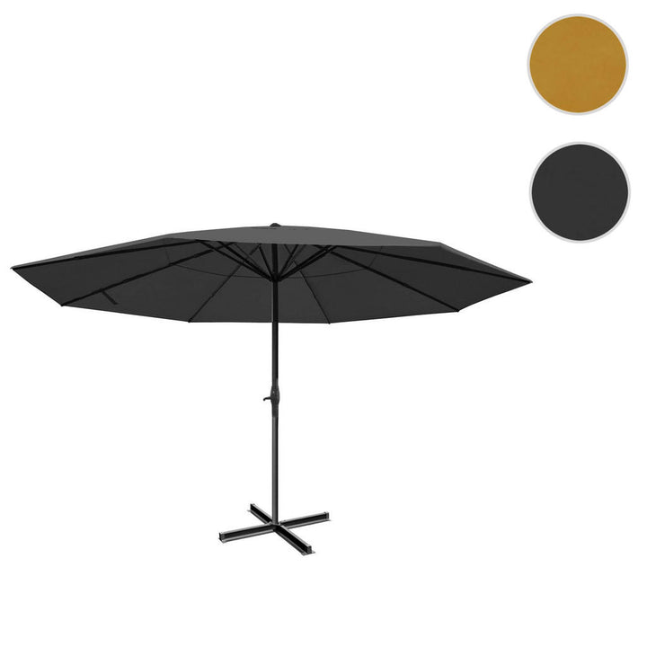 MCW Sonnenschirm, Anthrazit, Metall, 500x500 cm, Sonnen