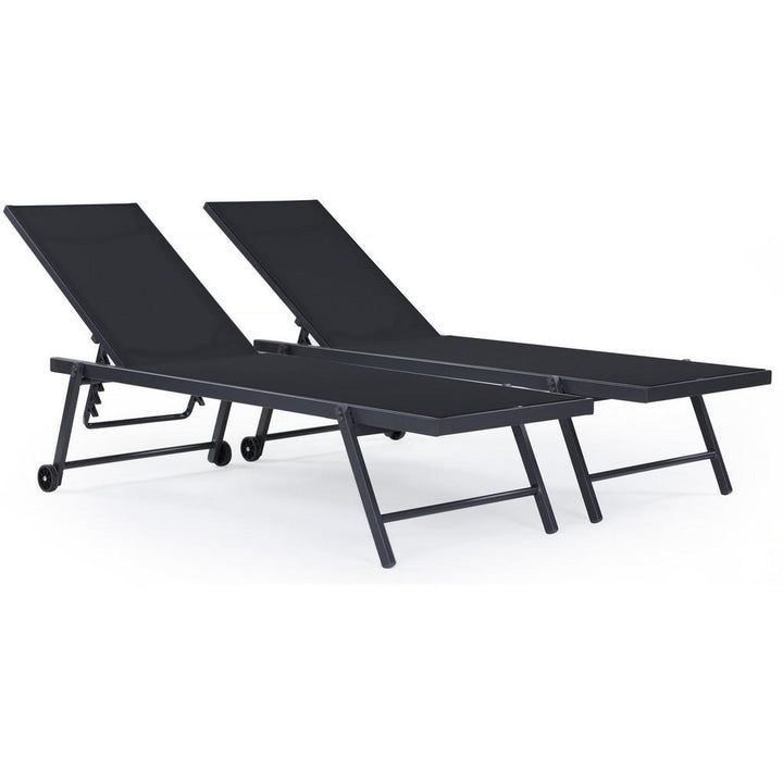 Habitat Garten Sonnenliege, Grau, Metall, 61x37x199 cm,