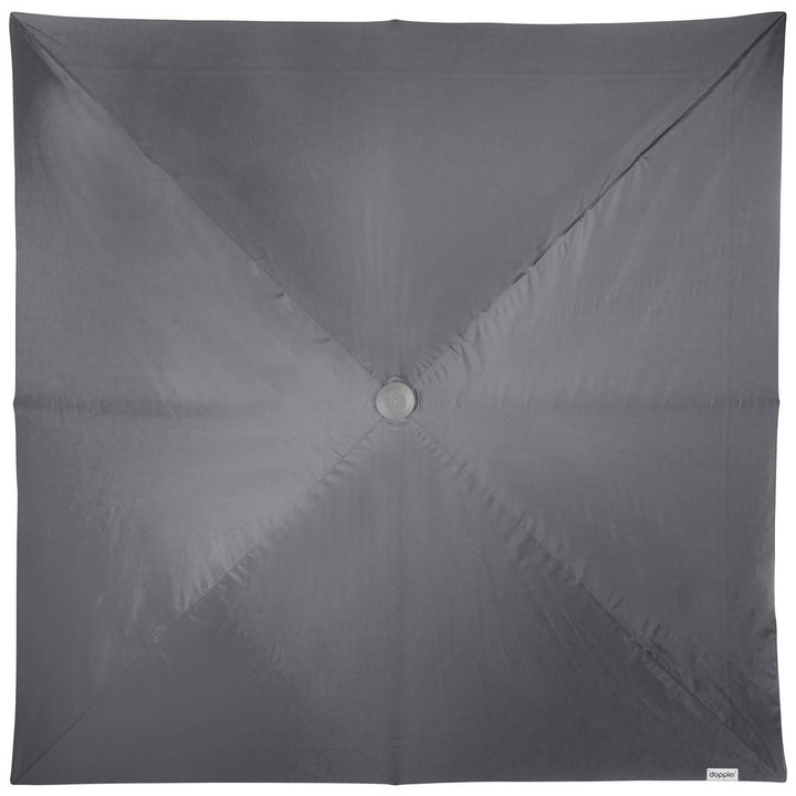 Doppler Sonnenschirm, Anthrazit, Alu, Textil, 400x400 c