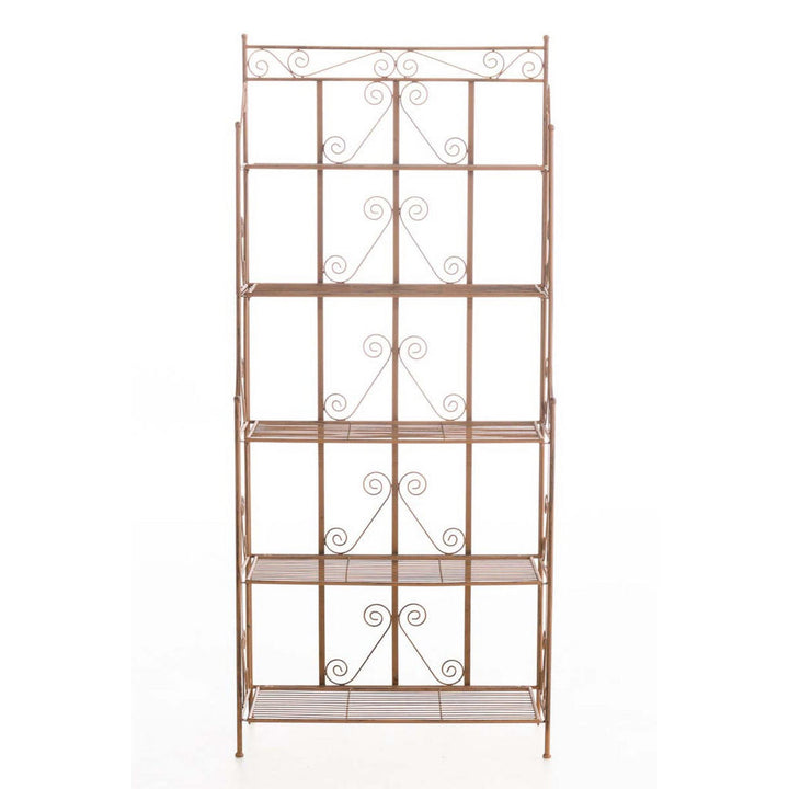 TPFGarden Standregal, Braun, Metall, 74.5x173x34.5 cm,
