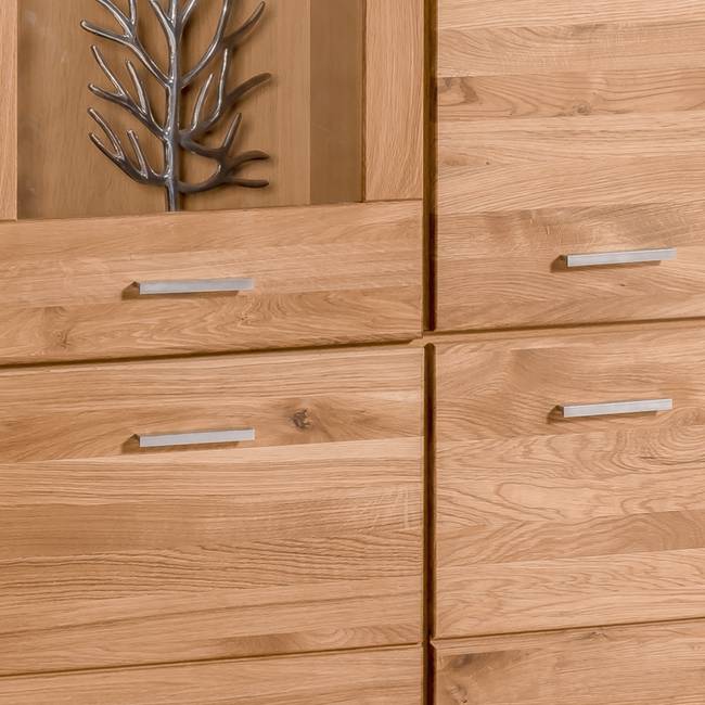 Vitrinenschrank II 108 x 200 x 40cm Braun