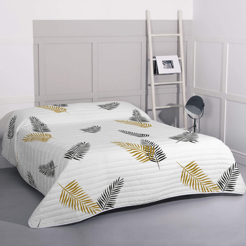 Happy Friday Tagesdecke, Mehrfarbig, Textil, Grafikmust