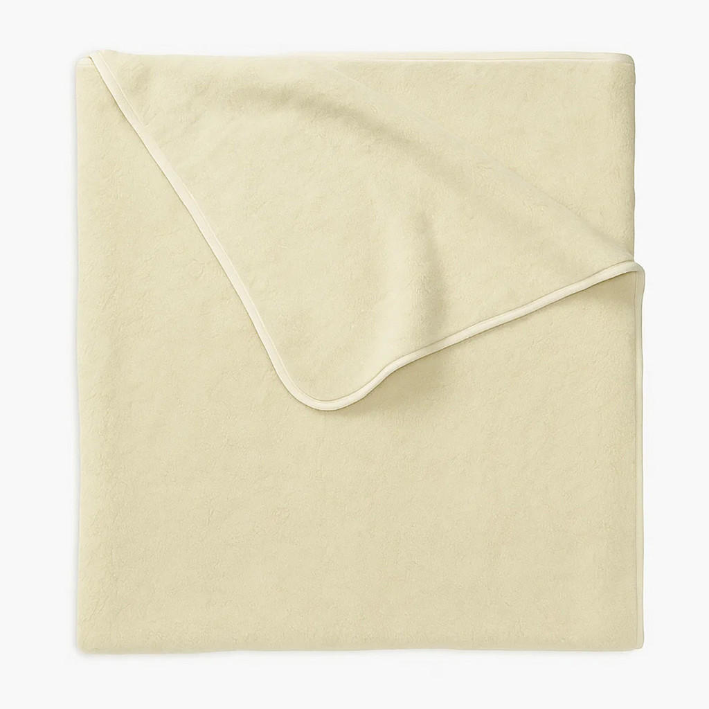 Provellus Tagesdecke, Weiß, Beige, Fell, 200x220 cm, Sc