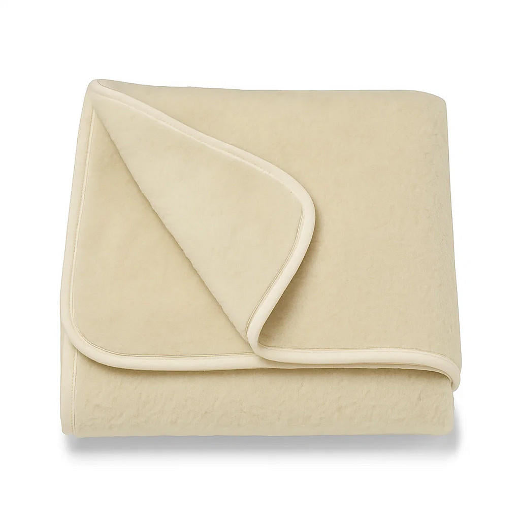 Provellus Tagesdecke, Weiß, Beige, Fell, 200x220 cm, Sc