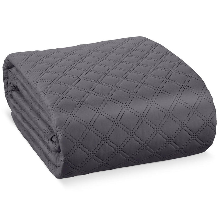 Beautissu Tagesdecke, Anthrazit, Textil, 240x260 cm, S