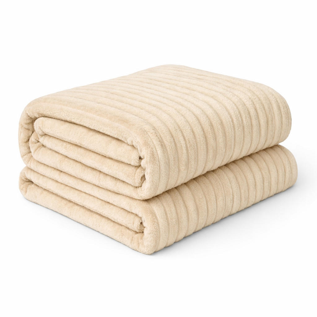 Tagesdecke, Creme, Textil, Füllung: Polyester, 220x200