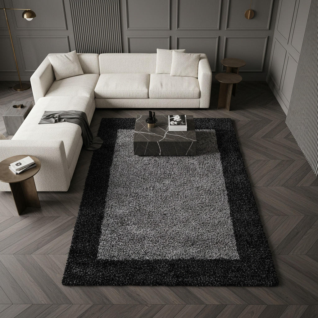 Kadima Design Teppich, Anthrazit, Textil, Rechteckig, 2