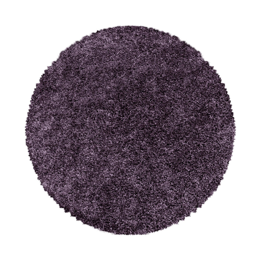Kadima Design Teppich, Lila, Textil, Uni, Rund, 160x160