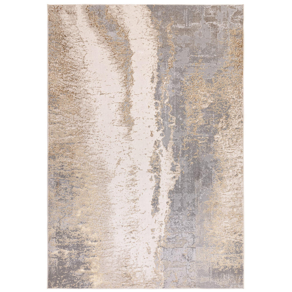 Kadima Design Teppich, Silber, Textil, Abstrakt, Rechte