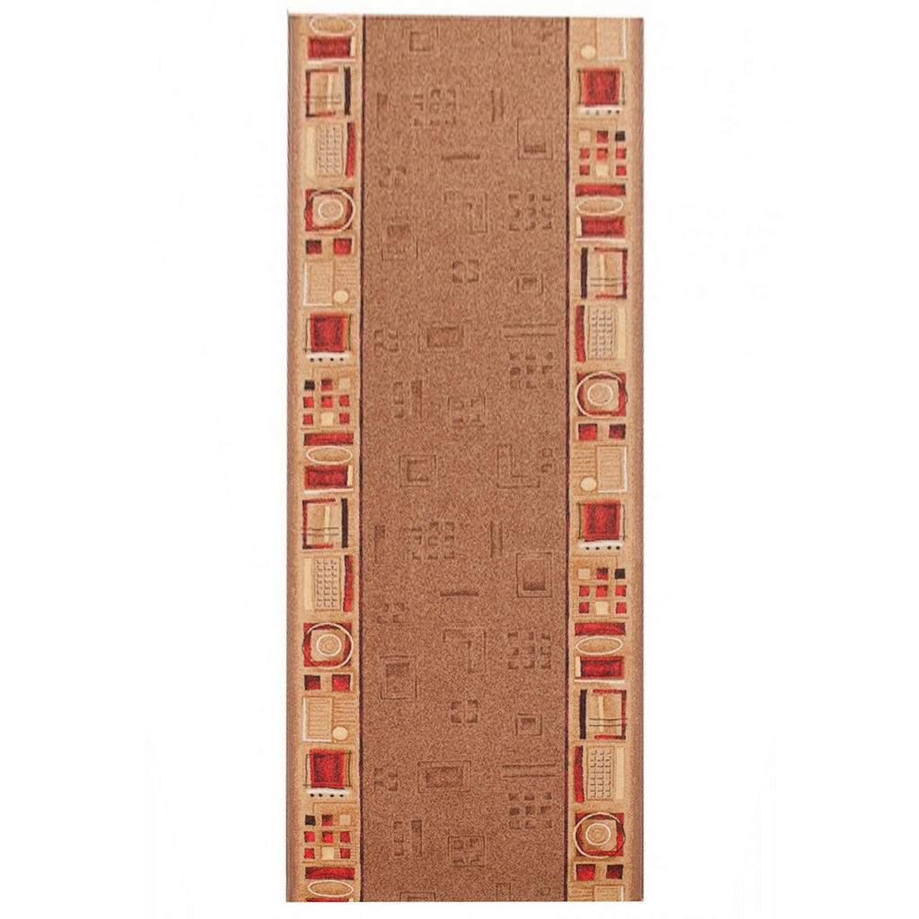 Tapiso Teppichläufer, Dunkelbraun, Textil, Ethno, Recht