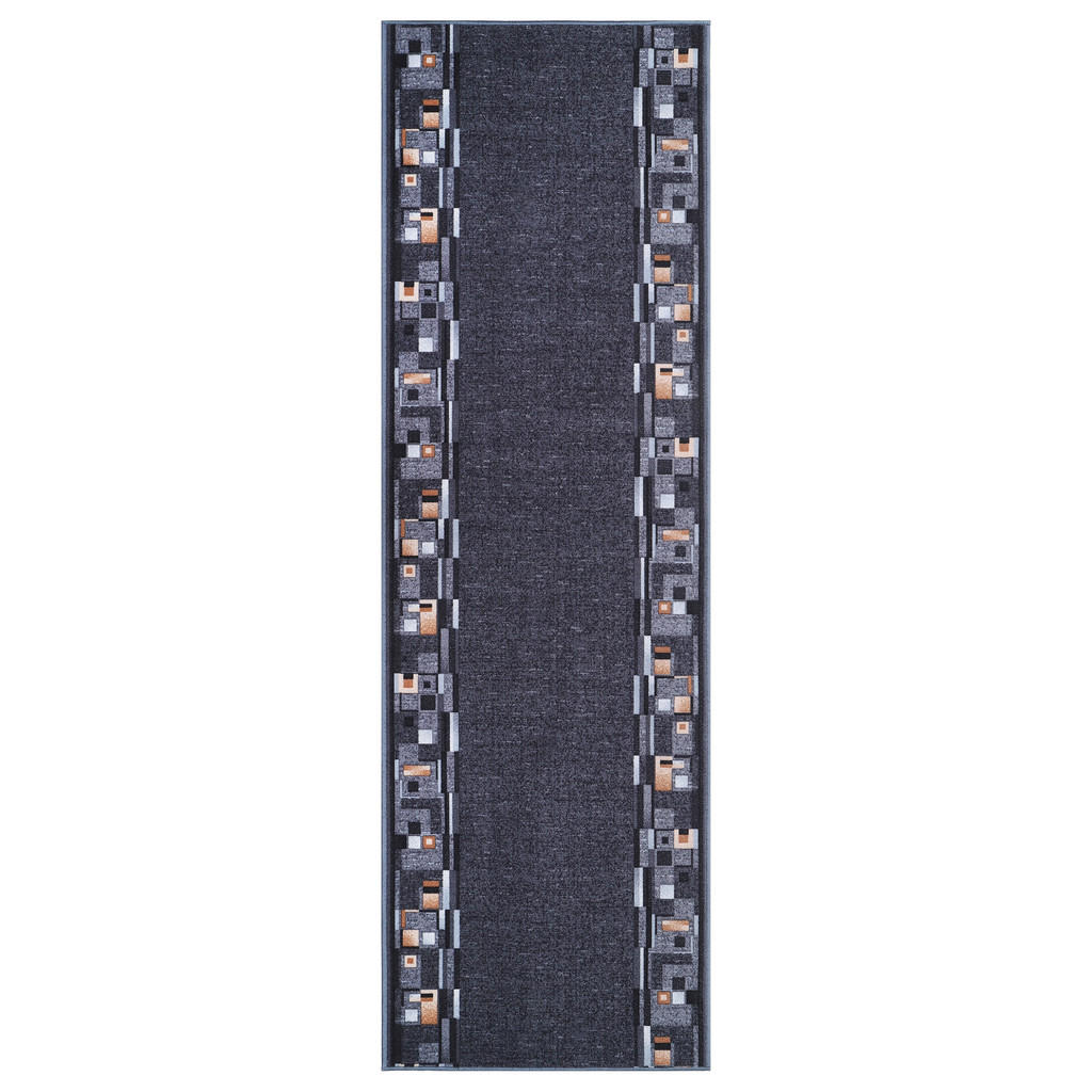Tapiso Teppichläufer, Hellgrau, Textil, Ethno, Rechteck