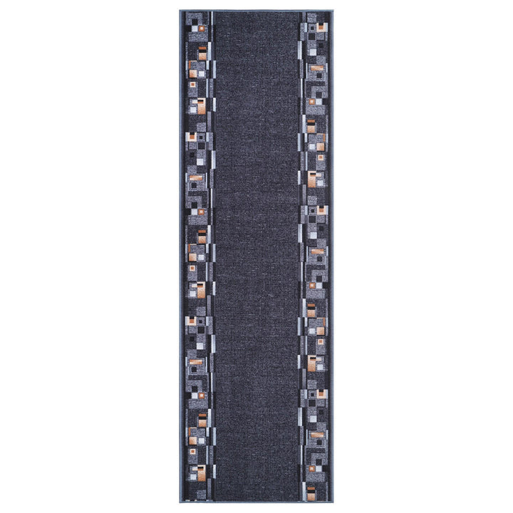 Tapiso Teppichläufer, Hellgrau, Textil, Ethno, Rechteck
