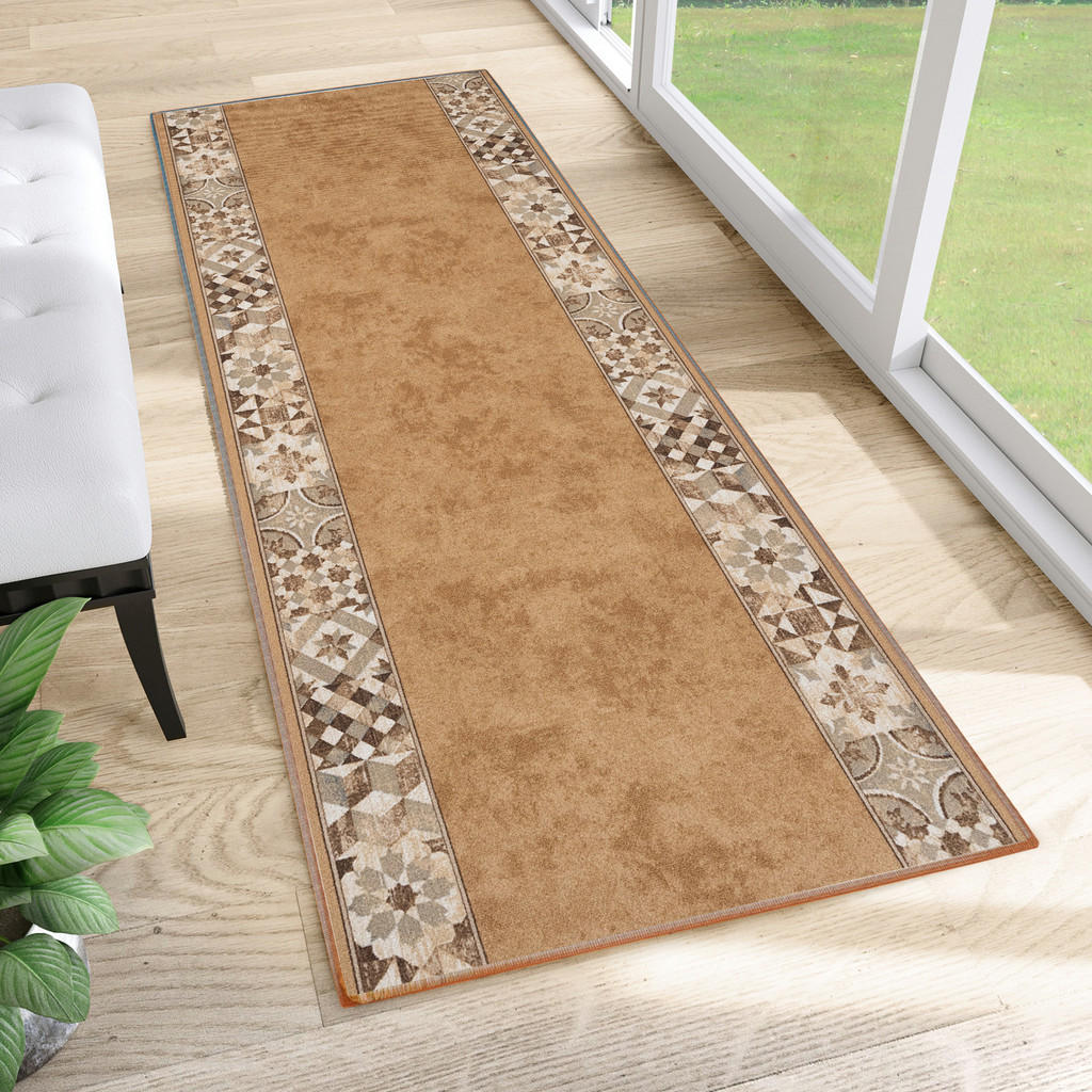 Tapiso Teppichläufer, Sand, Textil, Orientalisch, Recht