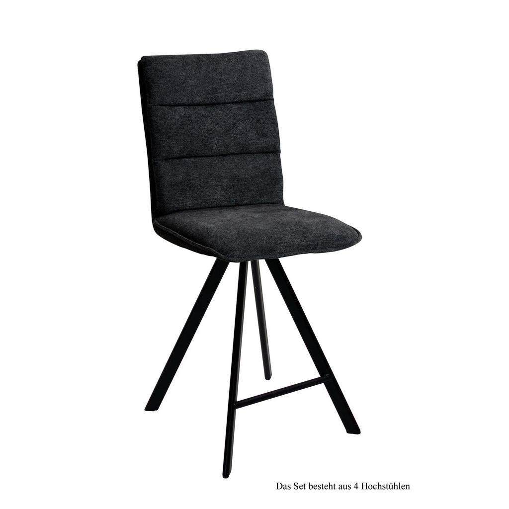 58aufmkessel Thekenstuhl, Anthrazit, Schwarz, Kunststof