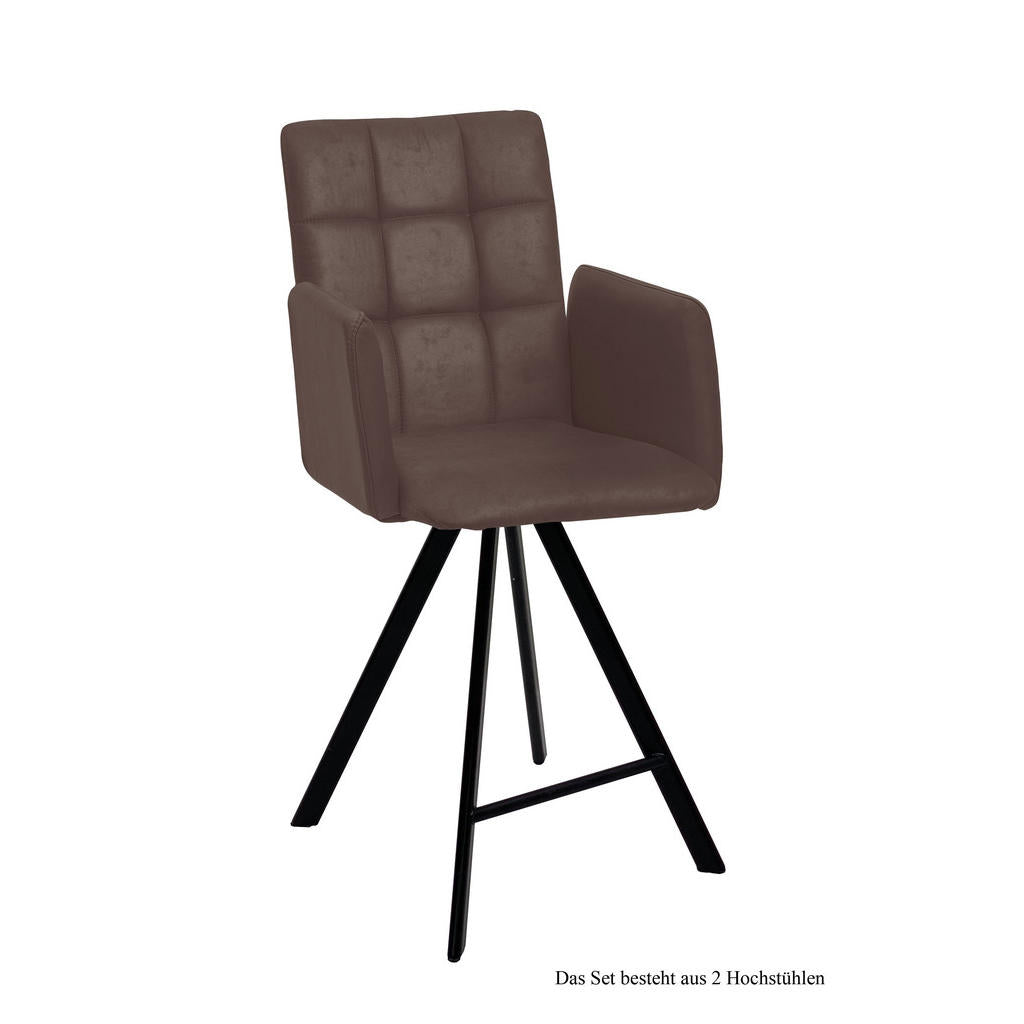 58aufmkessel Thekenstuhl, Braun, Schwarz, Kunststoff, 6