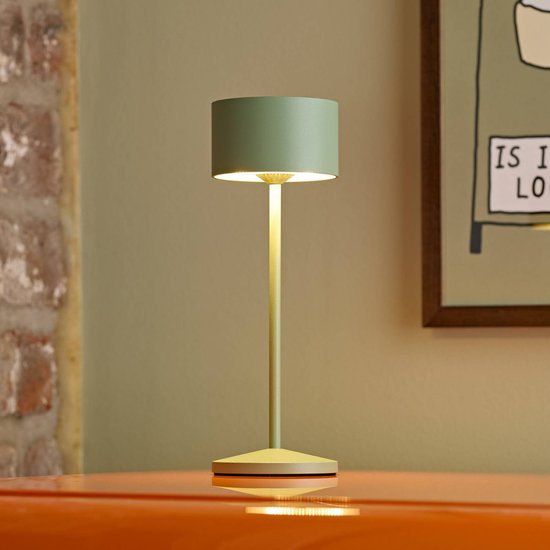 LED-Akku-Tischlampe Veluna, grün, Höhe 25 cm, IP44, dim, CCT