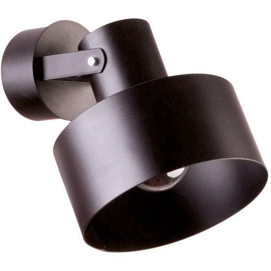 Wandstrahler Norton aus Stahl, schwarz
