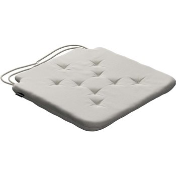 stuhlkissen christoph mit bindeschnur, grau, 42 x 41 x 3,5 cm, ingrid (705-40)