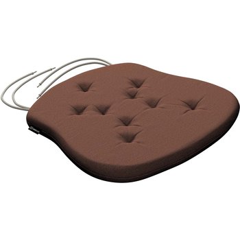 stuhlkissen peter mit bindeschnur, braun, 41x 38 x 3,5 cm, loneta (133-09)