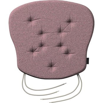 stuhlkissen peter mit bindeschnur, schwarz--rosa, 41x 38 x 3,5 cm, amsterdam (704-48)