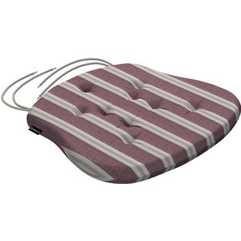 stuhlkissen peter mit bindeschnur, rot- beige, 41x 38 x 3,5 cm, scotti (145-29)