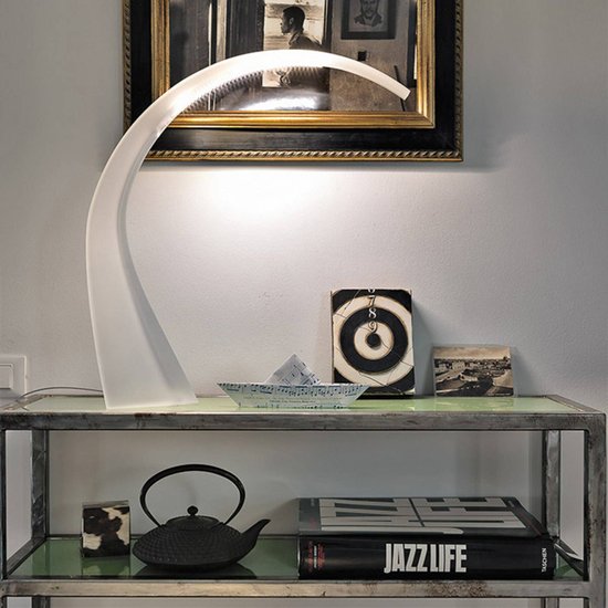 Kartell LED-Tischlampe Taj Mini, weiß, 32 cm, Kunststoff