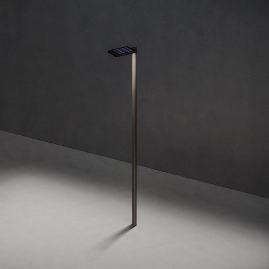 KLEWE LED-Solarleuchte LINK ohne Mast, anthrazit, IP65