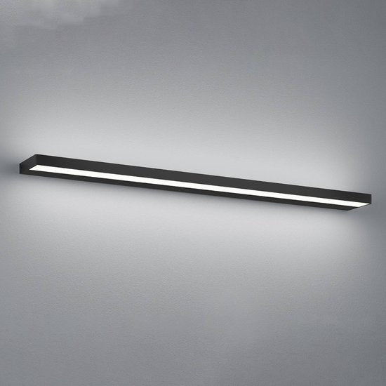 Helestra Slate LED-Wandleuchte, matt schwarz 90 cm
