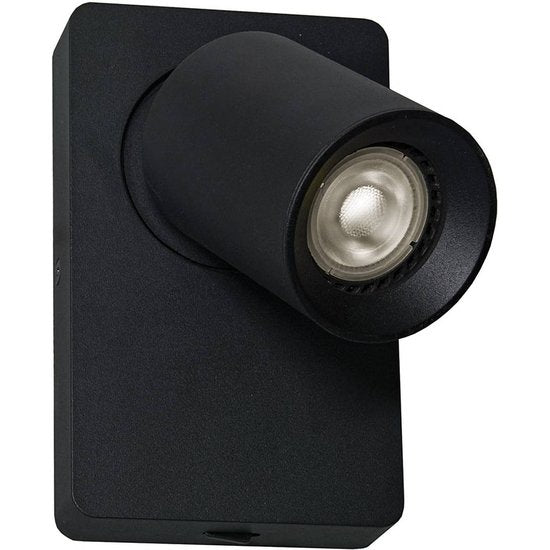Wandstrahler Steven, Schalter, schwenkbar, schwarz