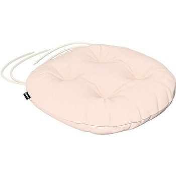 stuhlkissen adam mit bindeschnur, puderrosa, ⌀ 40 x 8 cm, living basic (162-40)