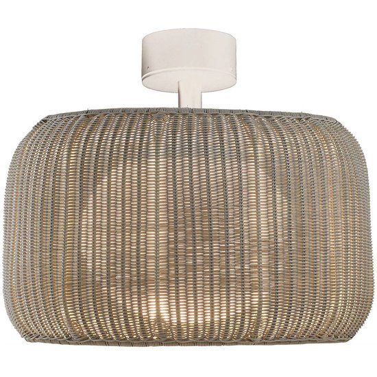 Bover LED-Deckenlampe Fora, naturweiß/beige, Ø 50 cm
