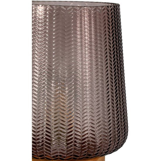 Pauleen Fancy Glamour E27-LED Batterie taupe Holz