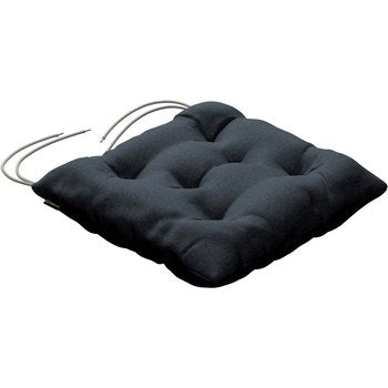 stuhlkissen thomas mit bindeschnur, dunkelblau, 38 x 38 x 8 cm, etna (705-30)